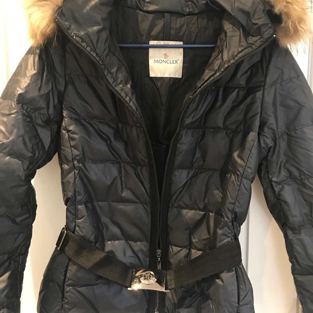 Moncler Black Down Tatie Jacket